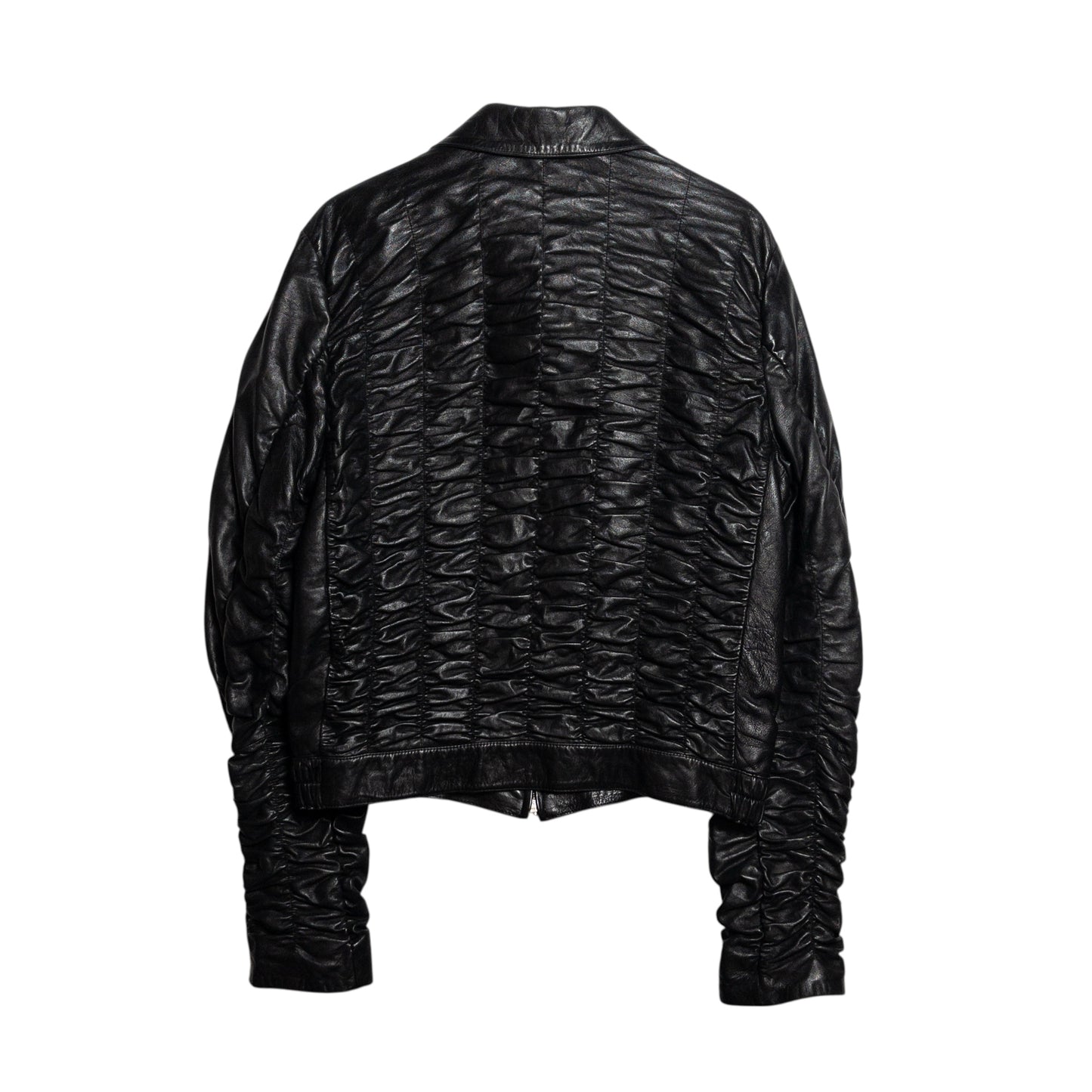 Gucci by Tom Ford SS2000 Ruched Leather Jacket