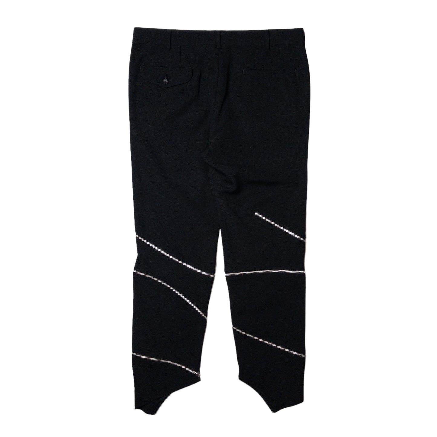 Comme des Garçons Homme Plus AD18 Wool Spiral Zip Trousers