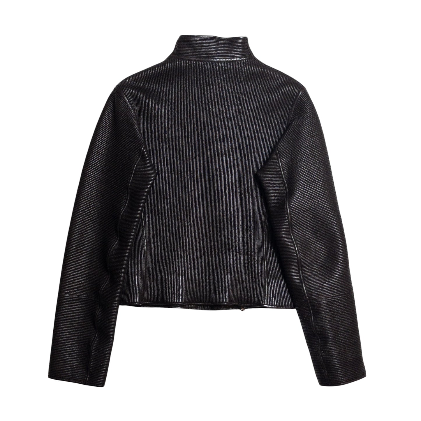 Gucci by Tom Ford Early 2000s Ribbed Lambskin Jacket