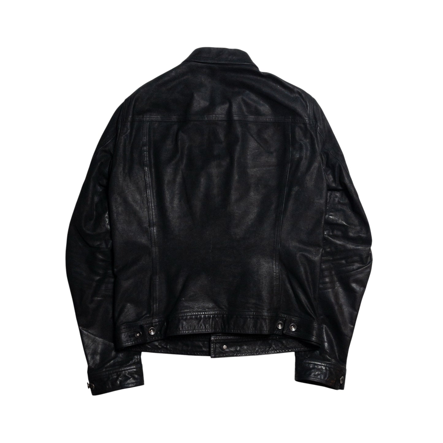 Rick Owens FW15 ‘Sphinx’ Leather Trucker Jacket