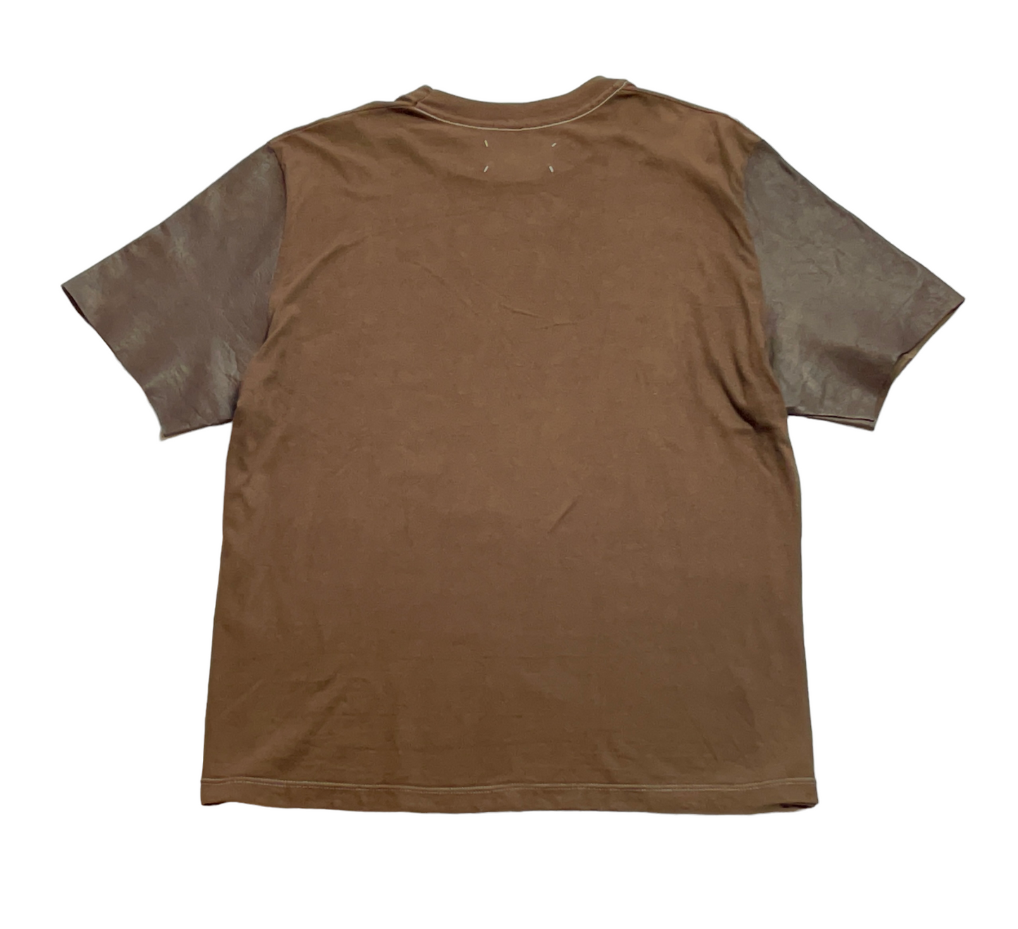 Maison Margiela 2004 Artisanal Leather Sleeve Tee