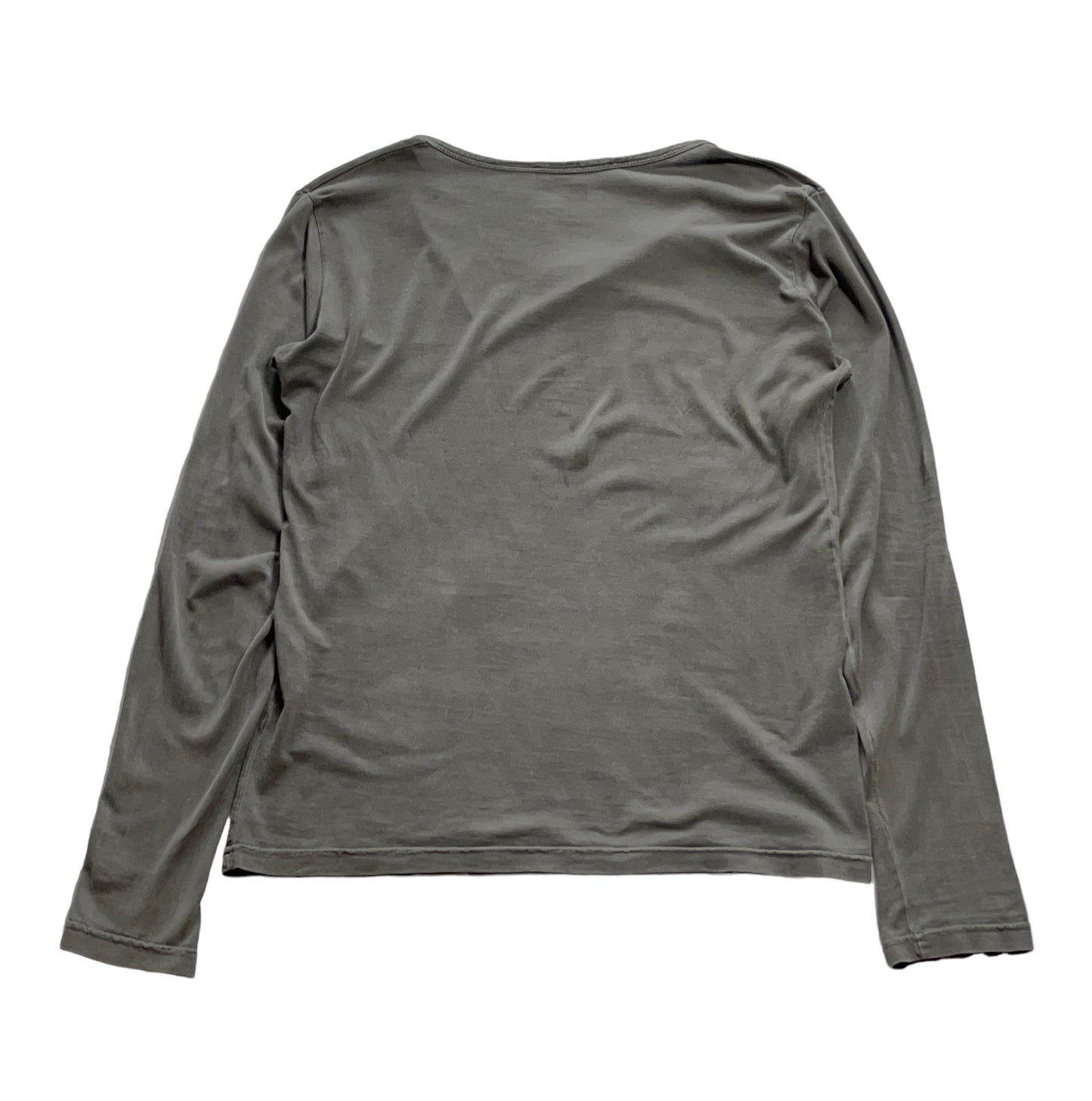 Raf Simons SS04 'May The Circle Be Unbroken' Distressed Neck Long-sleeve Tee