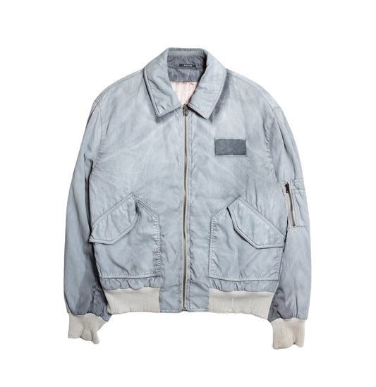 Maison Margiela SS13 Distressed Grey Washed Military Bomber