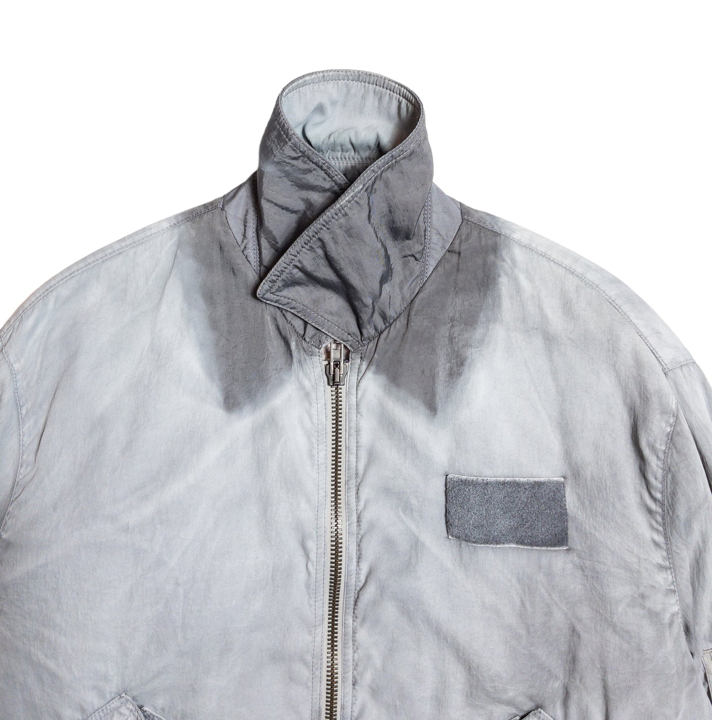 Maison Margiela SS13 Distressed Grey Washed Military Bomber