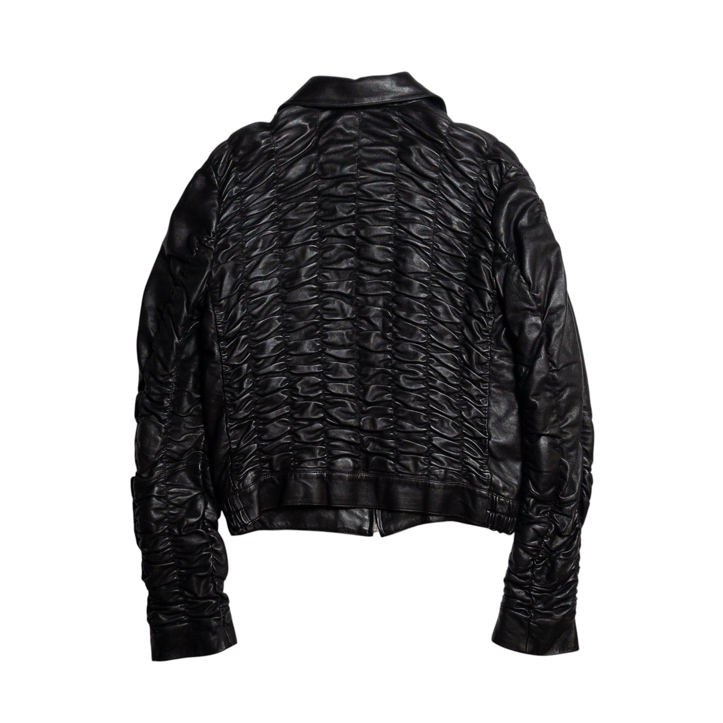 Gucci by Tom Ford SS2000 Ruched Leather Jacket