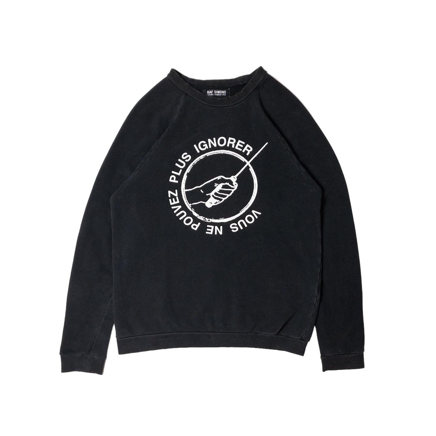 Raf Simons SS02 'Vous Ne Pouvez Plus Ignorer' Raglan Sweatshirt