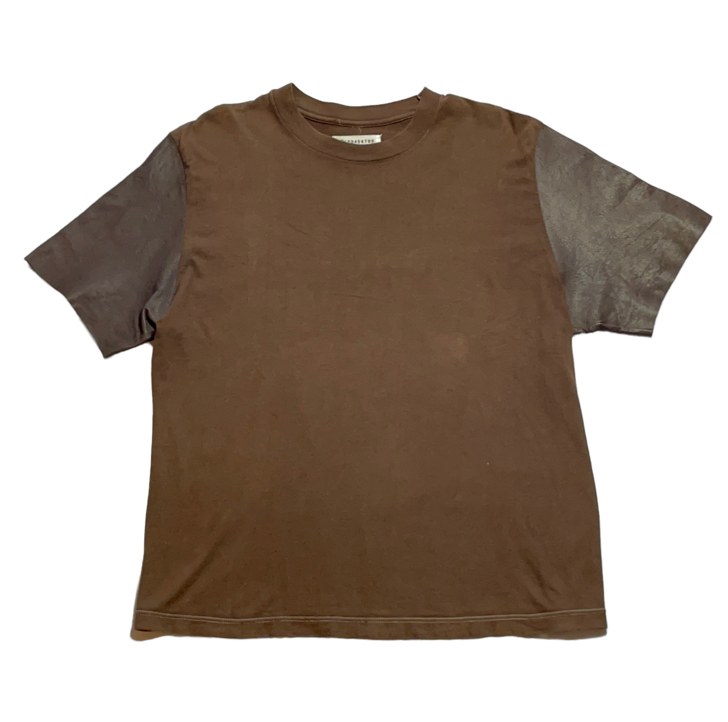 Maison Margiela 2004 Artisanal Leather Sleeve Tee